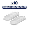 10 chiffons microfibres